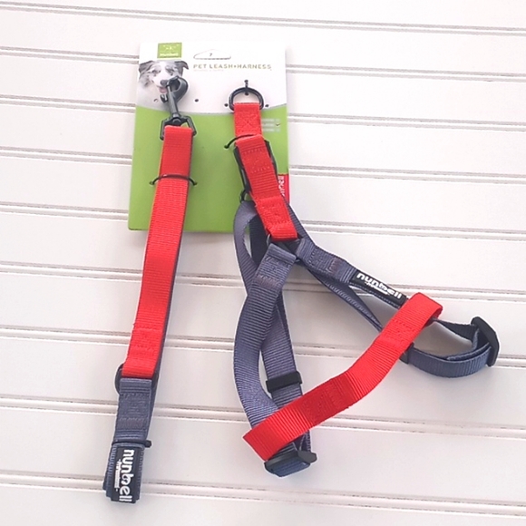 🎉 HP- Nunbell Two Tone Nylon Pet Leash & Harness Set - Picture 6 of 11